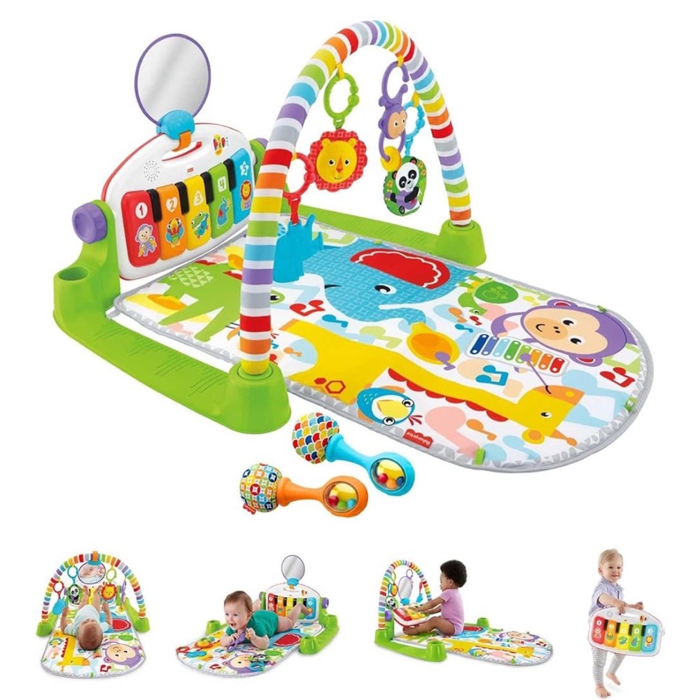 Fisher-Price Colorful Baby Activity Gym with Interactive Toys